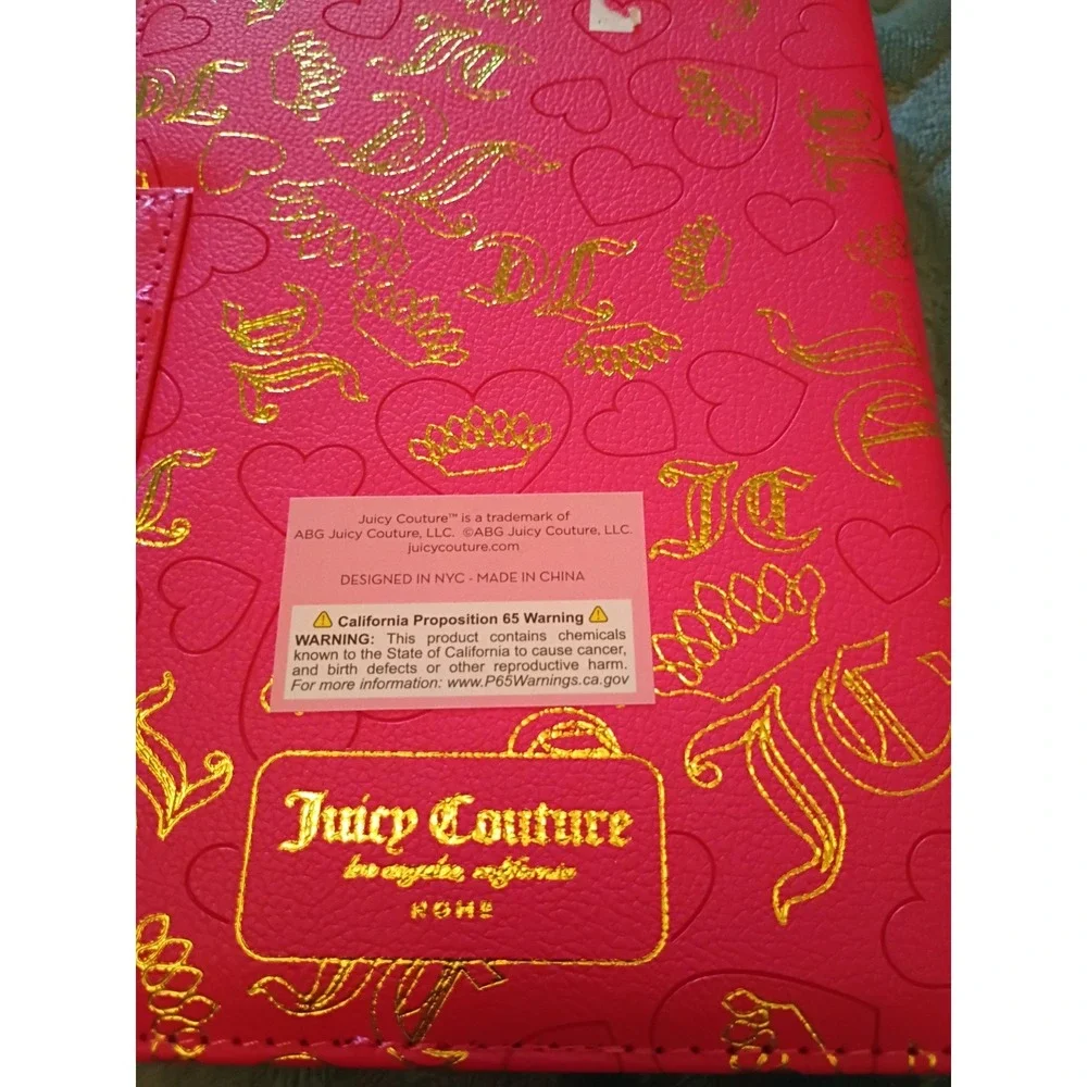 New Without Tags Juicy Couture Journal With Crown Pen 280 Pages Magnetic Closure